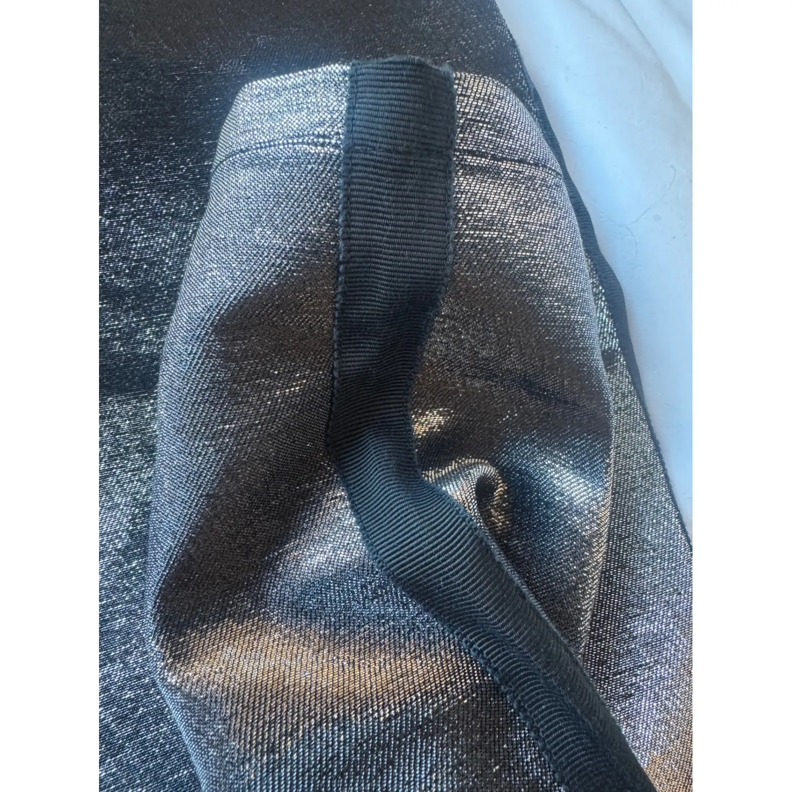 Balmain Paris Metallic Silver Skinny Pants – Size 36 (Made in France) Size 4 - Image 9