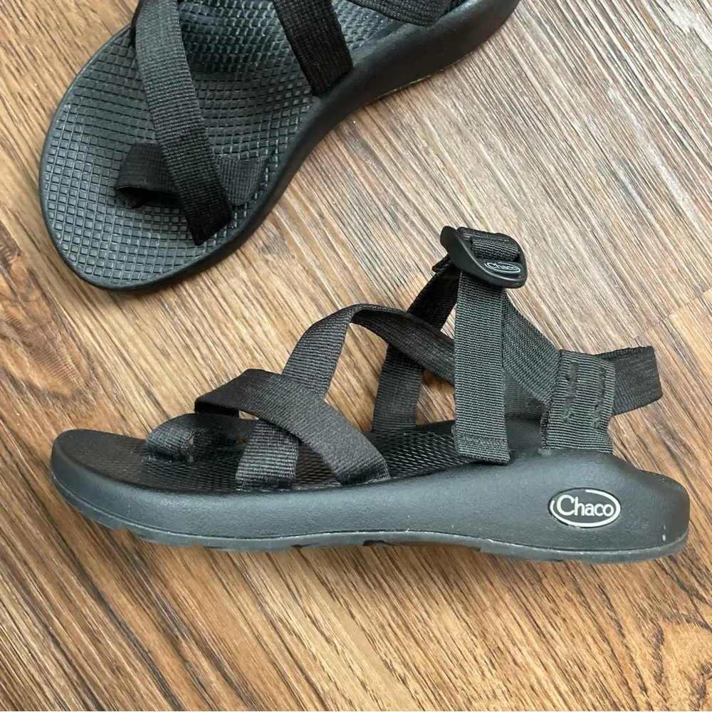 Chaco Z Cloud Black Strappy Sandals Womens Sz 7 Outdoor Hiking Comfort - Image 7