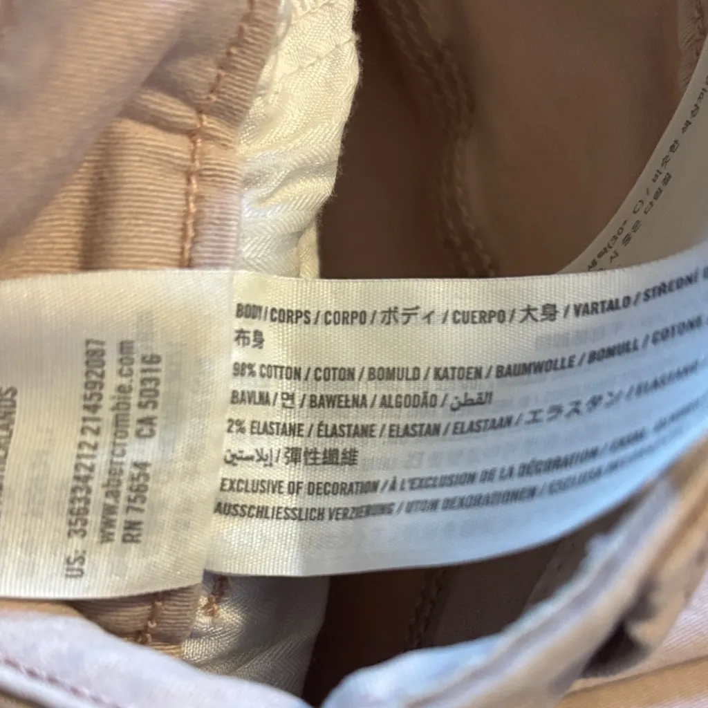 Hollister Light Pink High-Rise Utility Pants - Image 6