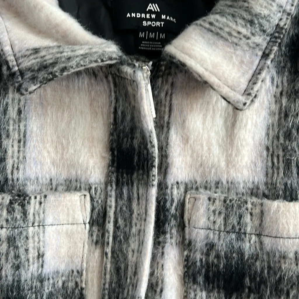 Andrew Marc Sport Mixed Media Shirt Jacket NWT Size M - Image 9