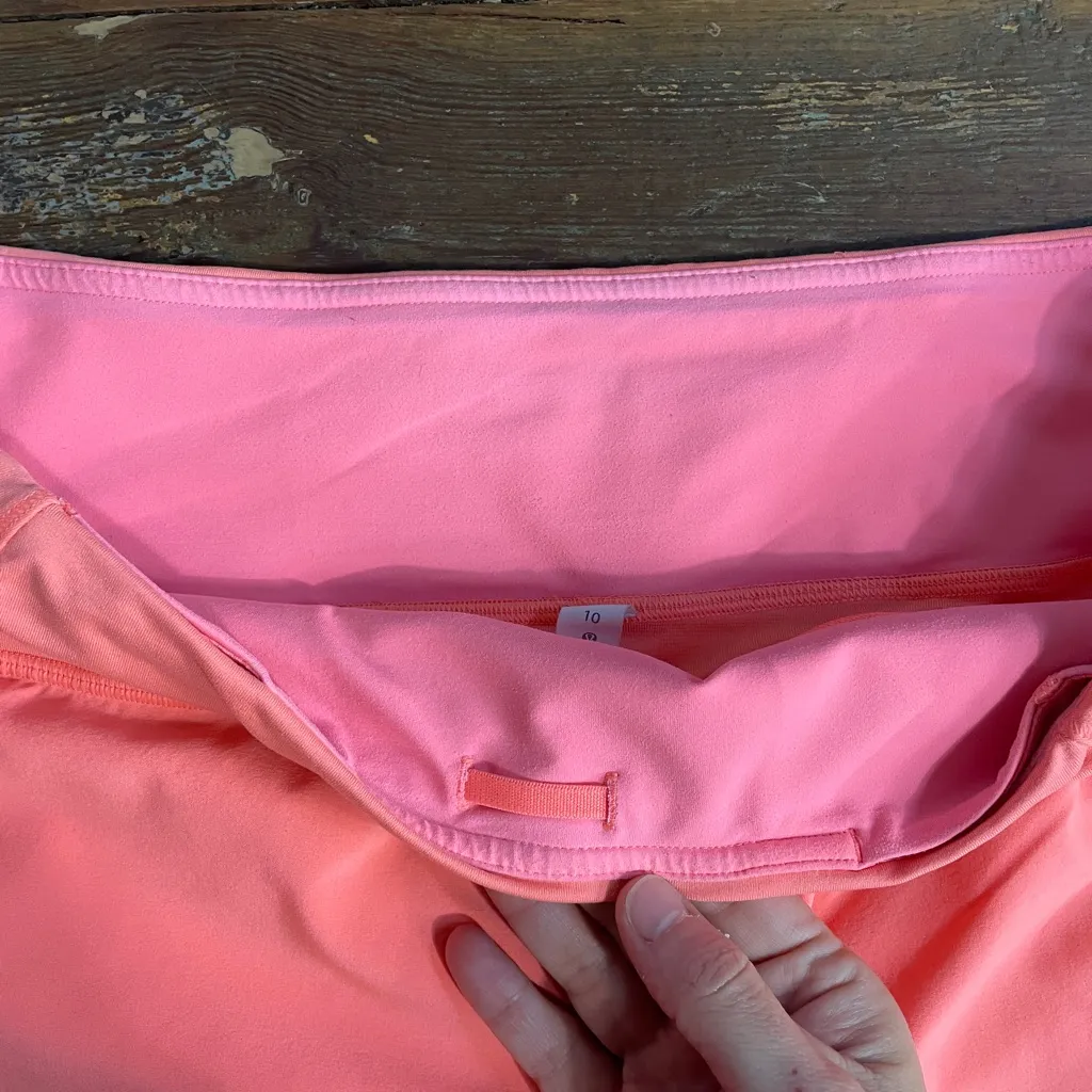 Lululemon Speed Up 4” Inseam Lined Athletic Shorts Pink/Orange/Coral - Sz 10 🧡🎀 - Image 12