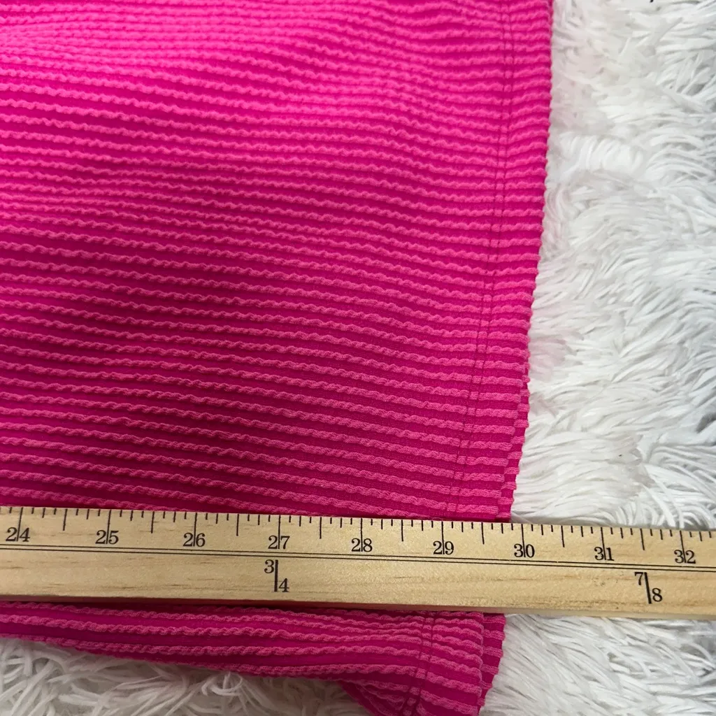 Hot Pink Ribbed Cargo Pants - Image 8