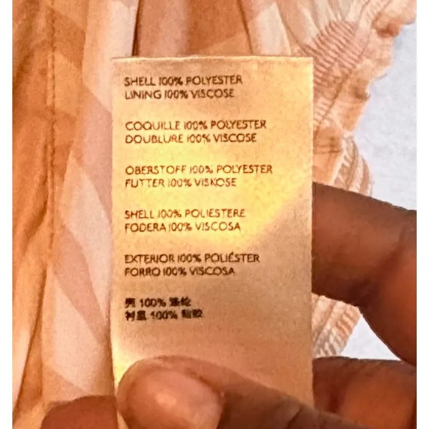 Free People Tiger Print V Neck Smocked Waist Short Sleeve Blouse Top XL - Image 8