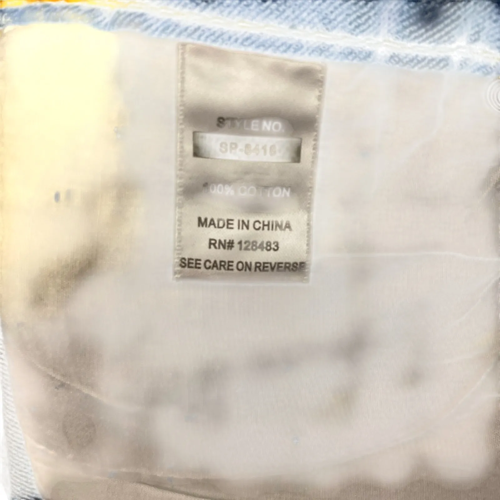 Litz Blue Fringe Trim Cut Off Distressed Jeweled Casual Jean Shorts Women Sz S - Image 3