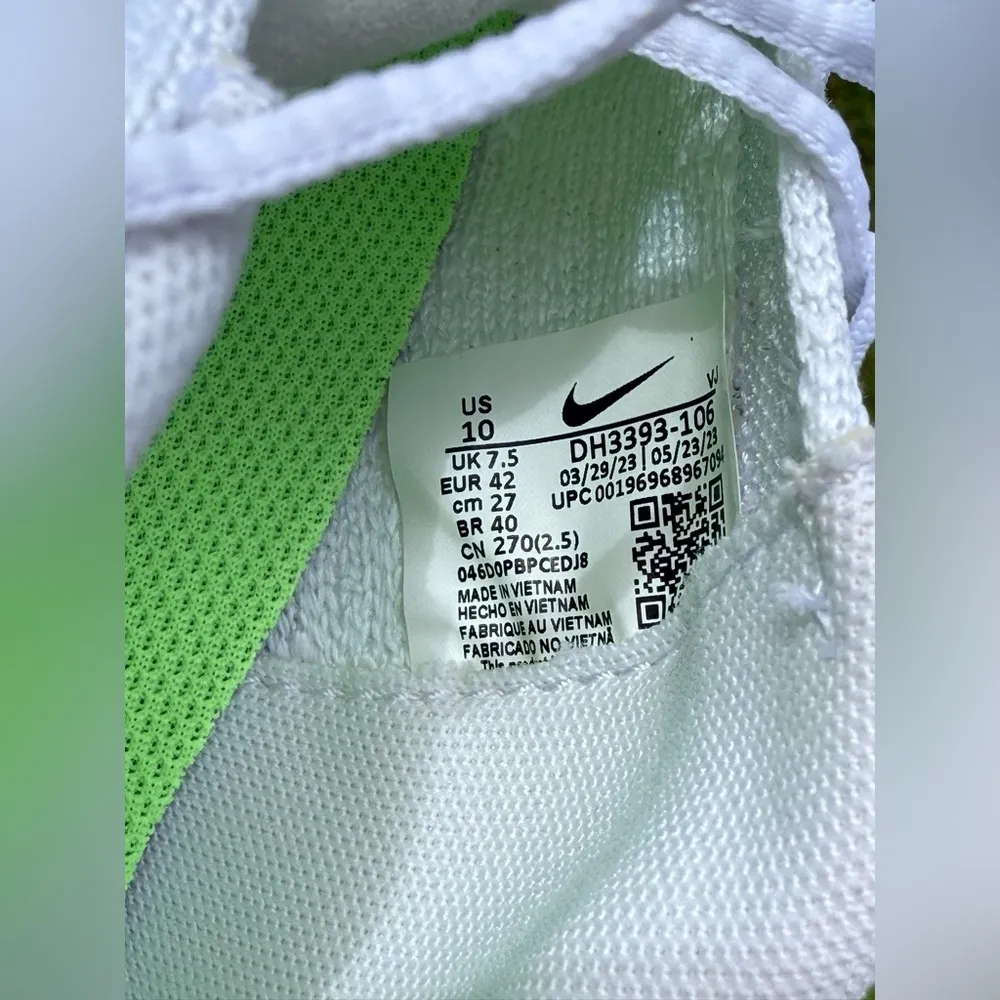 Nike superRep Women's White and Green Running Shoes size 10 - Image 4