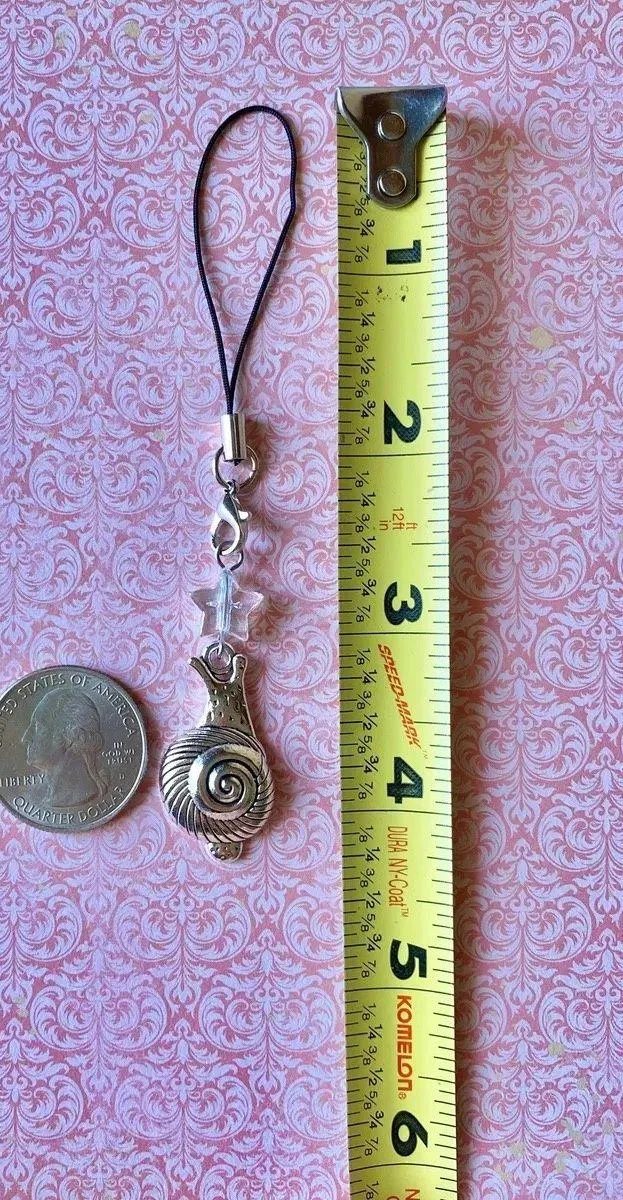 Kawaii funky snail phone charm/keychain/bag accessory/car display🐌🌼🍃🌀 - Image 3