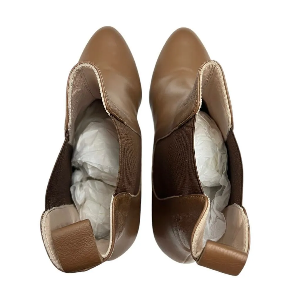 Kahmune London Mila Heeled Leather Bootie in Brown size 10 (ER 40) NWOB - Image 7