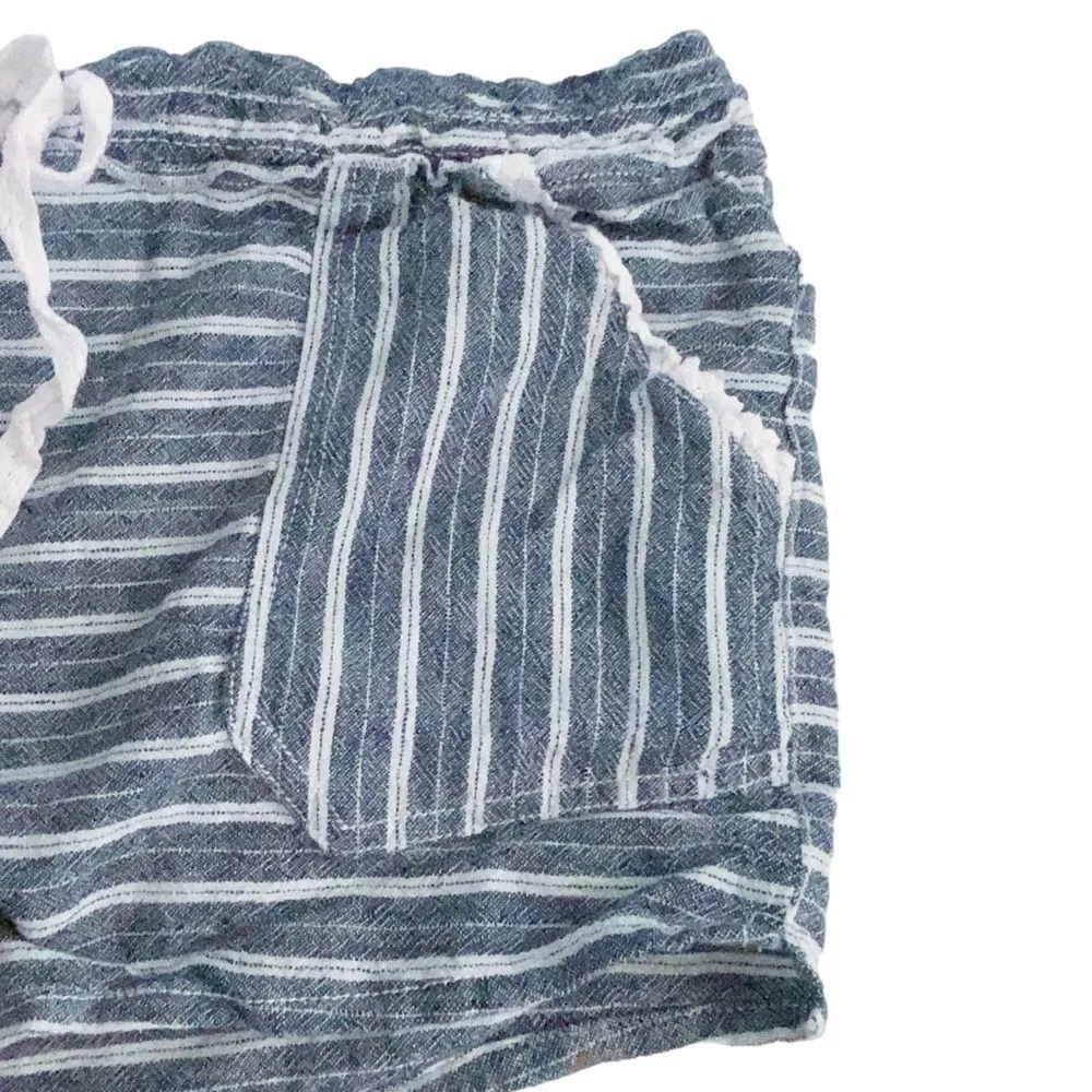 Rewind XL Striped lounge shorts adjustable Drawstring - Image 6