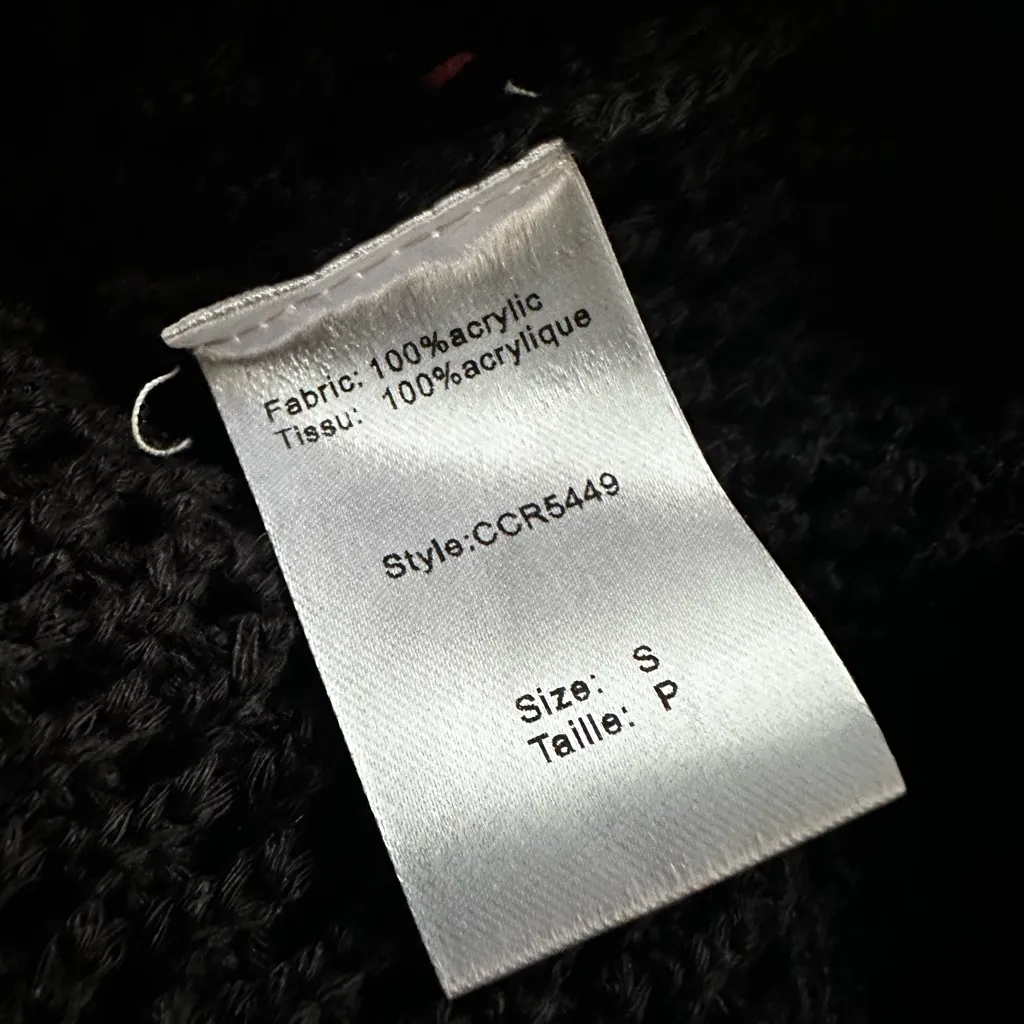 NEW Elan Black Crochet Open Knit Maxi Dress Coverup Boho Sheer Sexy NWT Small - Image 8