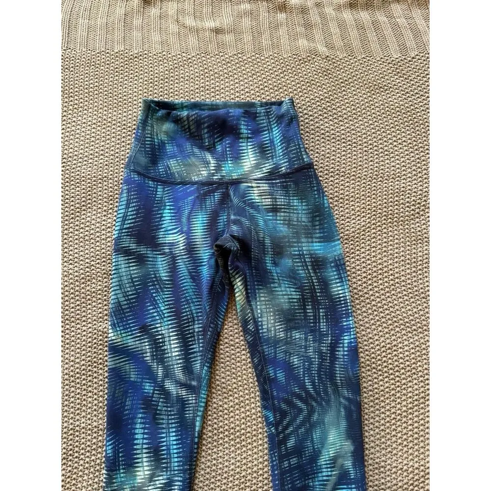 Lululemon Women's Wunder Train‎ HR Tight Shapeshifter Flux Blue Size 2 - Image 2