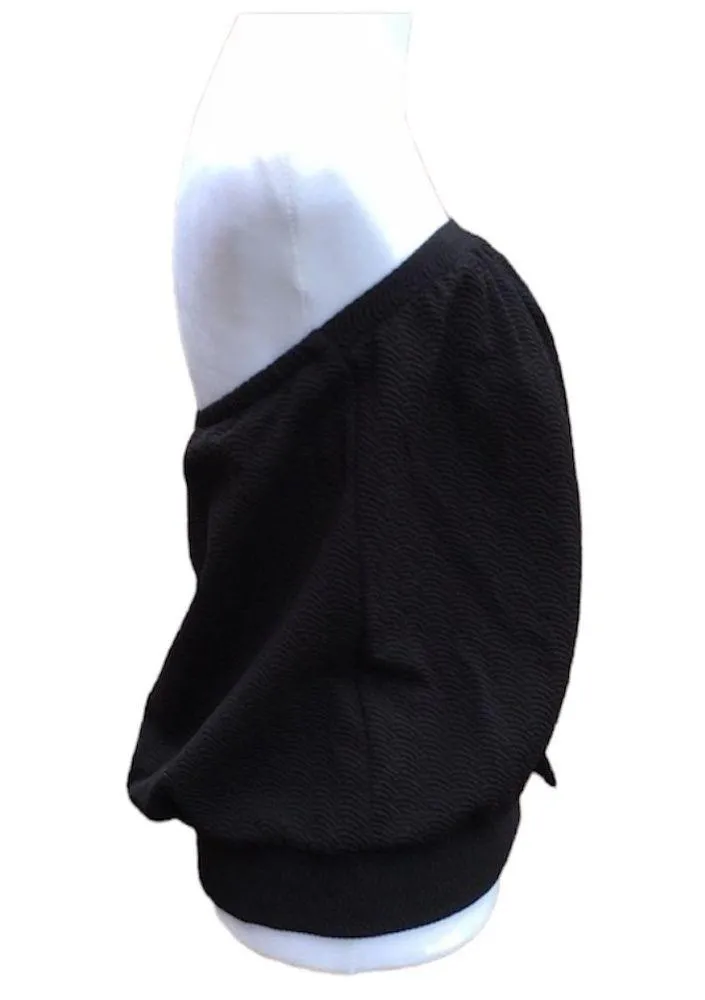 Vintage Ceeb Black Tankini Bikini Top Loose Fitting Deadstock Size 12 - Image 3