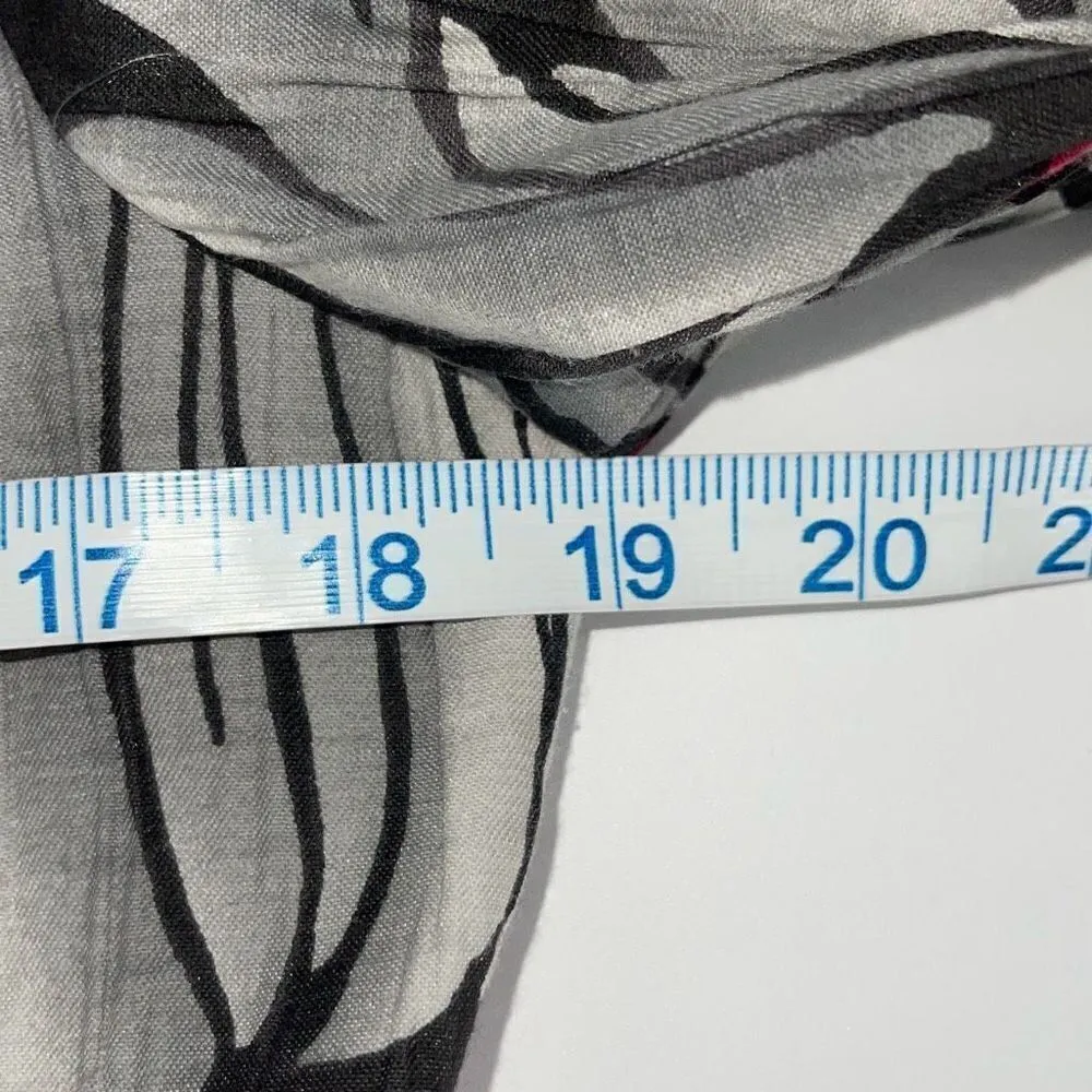 Alfred Dunner Womens Multicolor Floral Full Zip Lined Cotton Blend Jacket Size 8 - Image 8