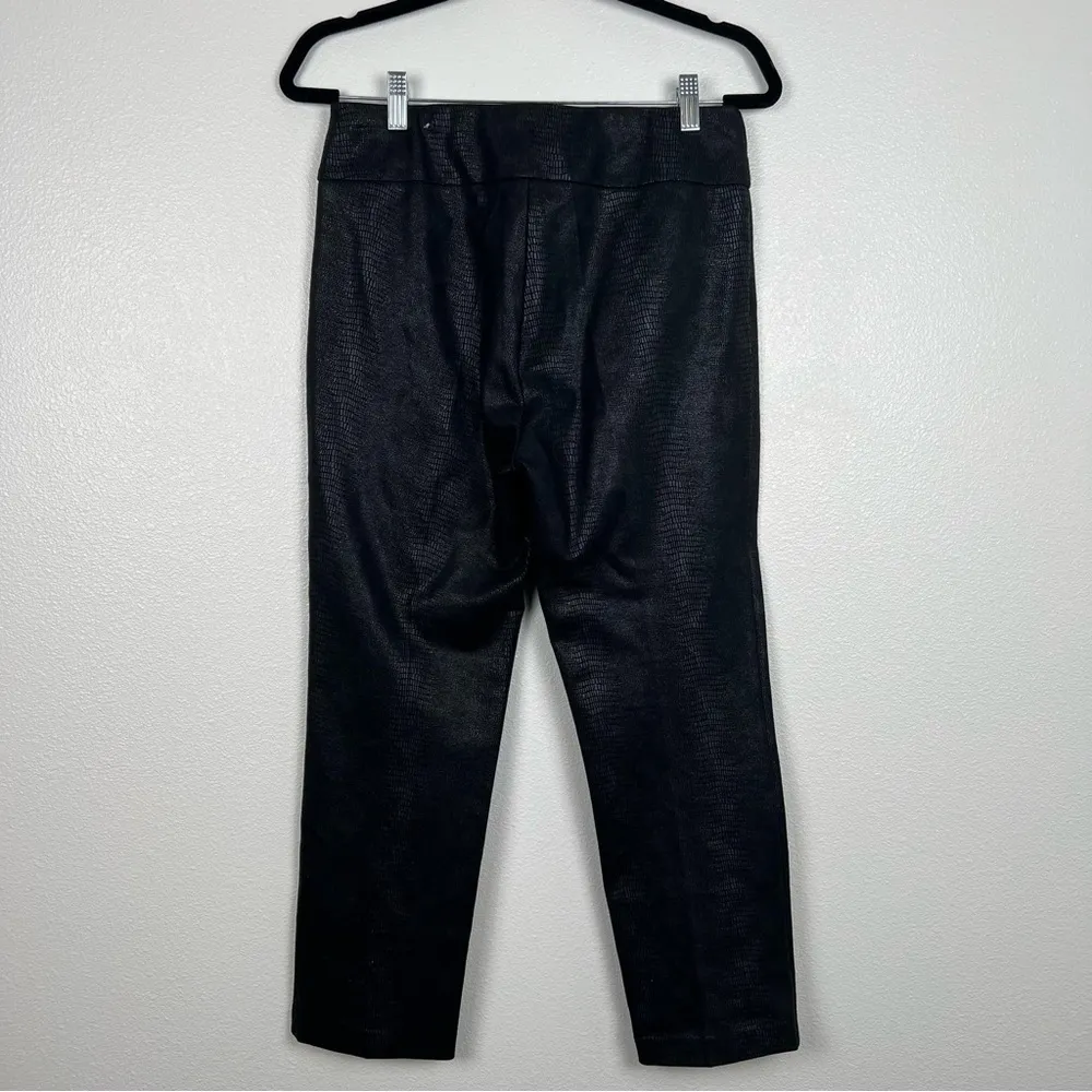 Soft Surroundings Printed Snake Skin Pants Black Sz PM‎ - Image 2