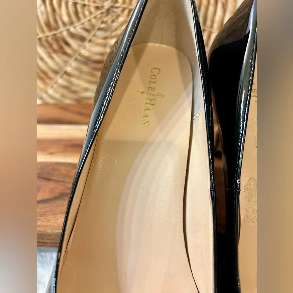 Cole Haan Round Toe Patent Leather Carma Pumps Size 7.5 - Image 10