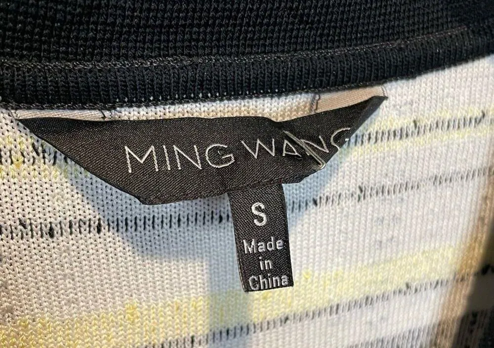 Ming Wang Plaid Pattern Beaded Jacket Blazer - size Small - Image 4