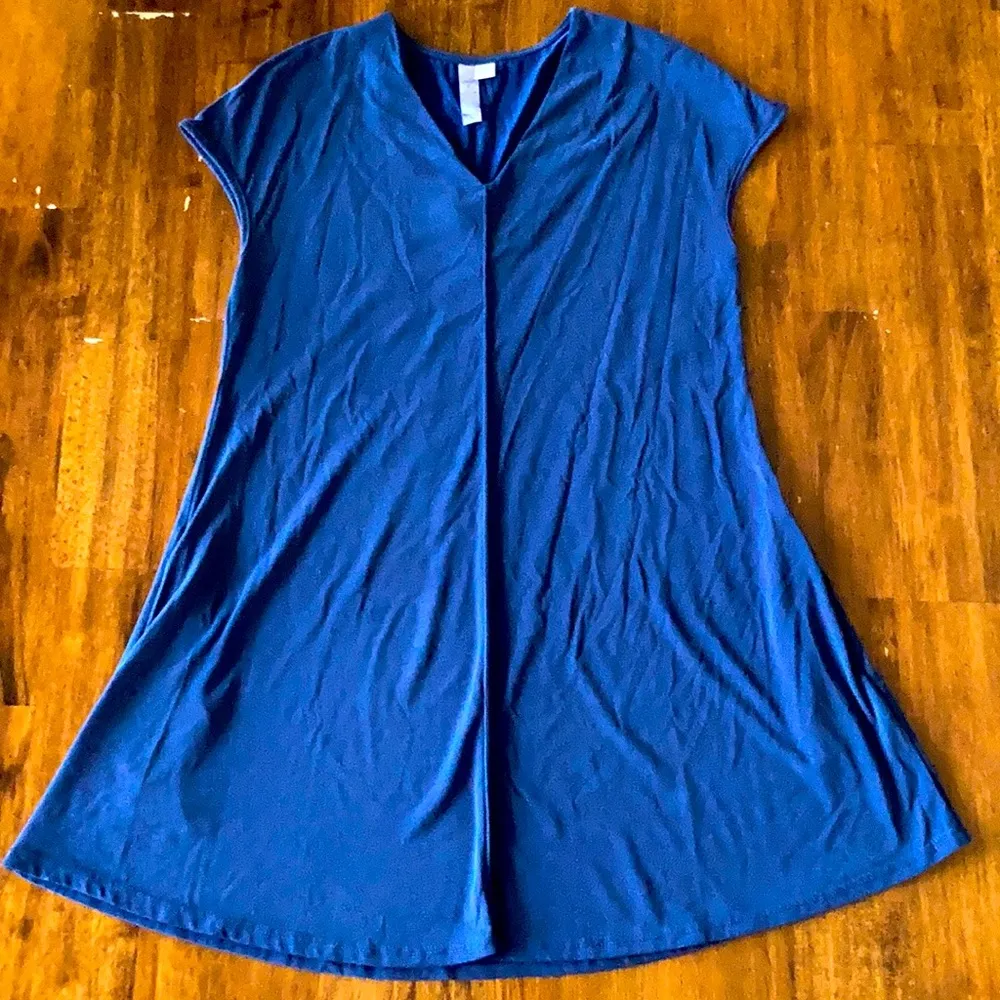 Francesca’s Alya Navy Blue Ultra Soft T-Shirt Blouse Top Short Sleeve Shirt XS - Image 6