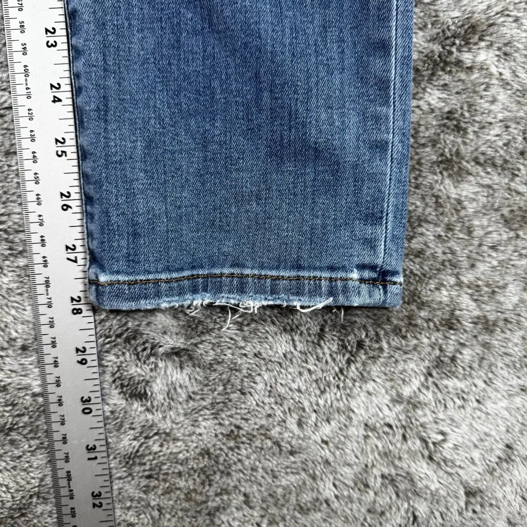 Joe's Jeans Sz 27 Straight Leg Mid Rise Distressed - Image 4