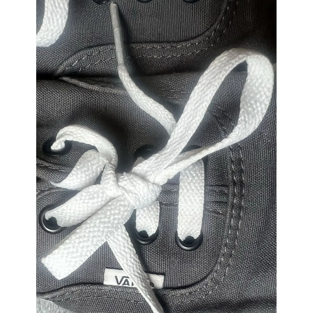 Vans Canvas Skateboarding Shoes‎ Mens Size 6/Womens 7.5 Grey White Off The Wall - Image 4