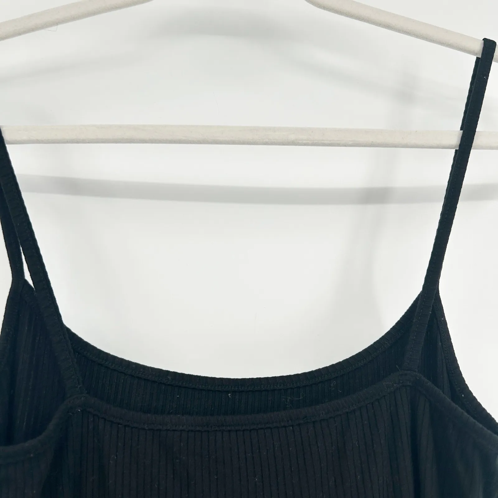 Reformation Womens Minimalist Cosmo Knit Ribbed Knit Maxi Slip Dress Size L - Image 8