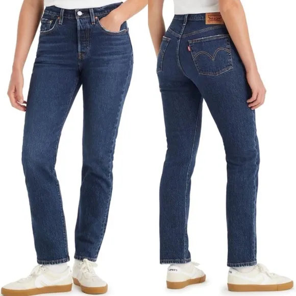 Levi’s 501 Original Fit Jeans Dark Wash Denim Jeans Size 27 - Image 2