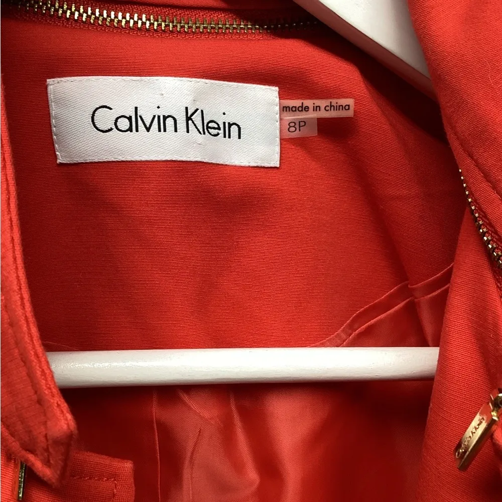 Calvin Klein blazer. Orange. Size 8 Petite - Image 7