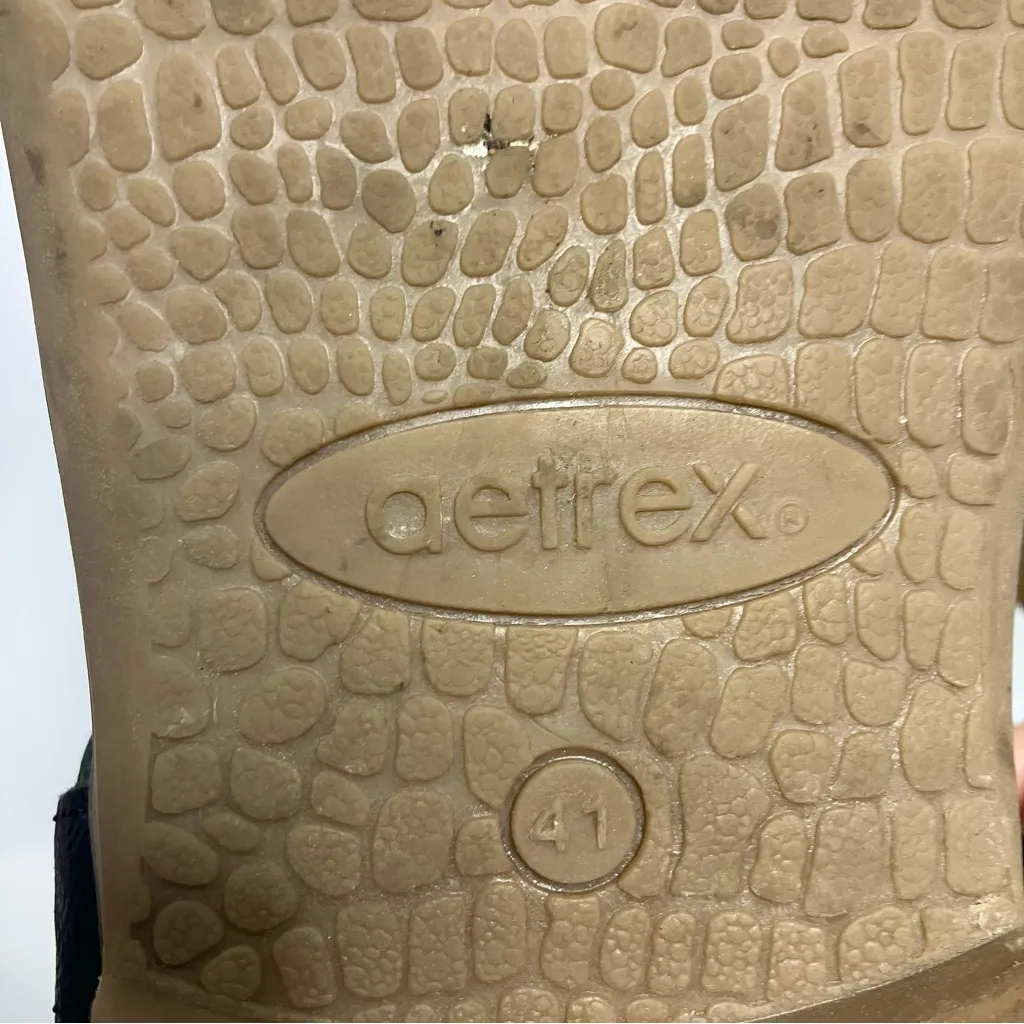 Aetrex Evie‎ braided leather sandals black womens size 41 - Image 7