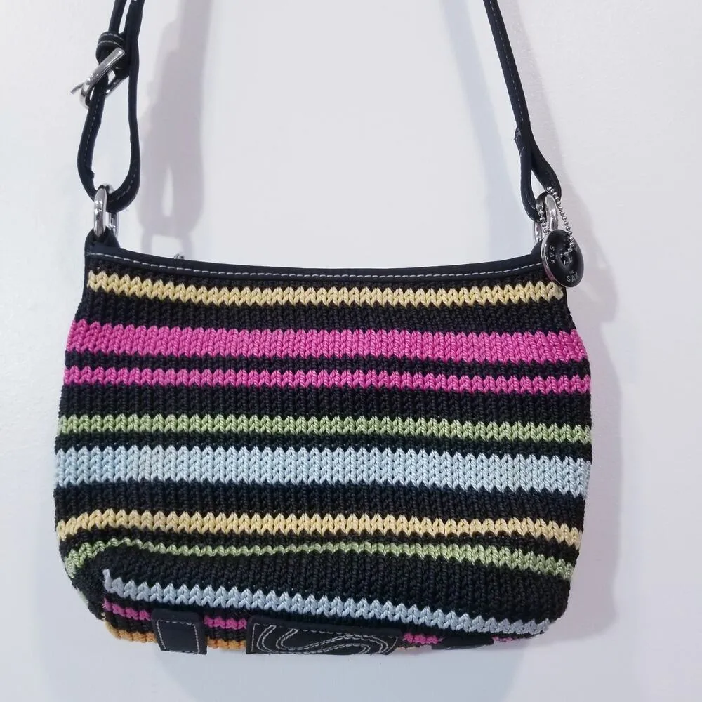 The SAK Striped Knitted Crossbody Bag - Image 2