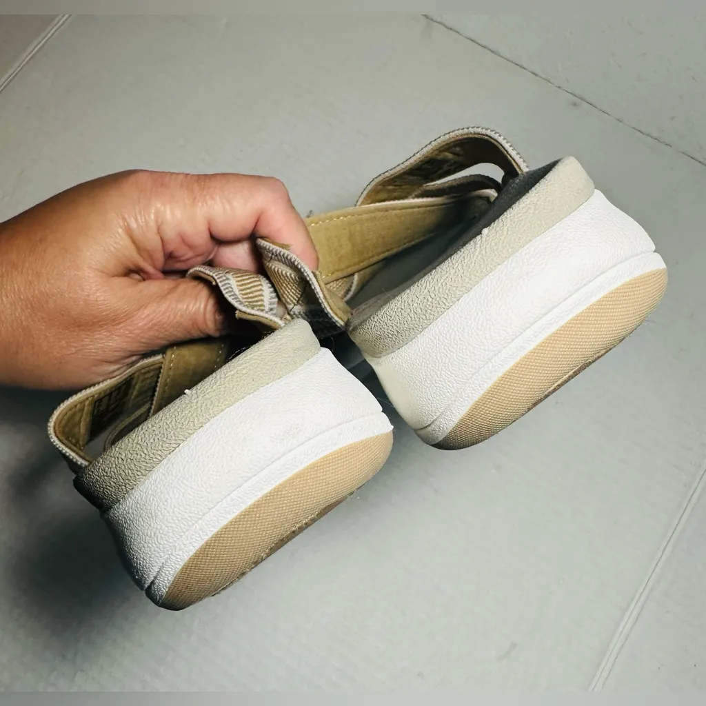 CLOUDSTEPPERS‎ by Clarks Womens Slip On Slide Sandals Mira Isle Sand Size 9M Tan - Image 7