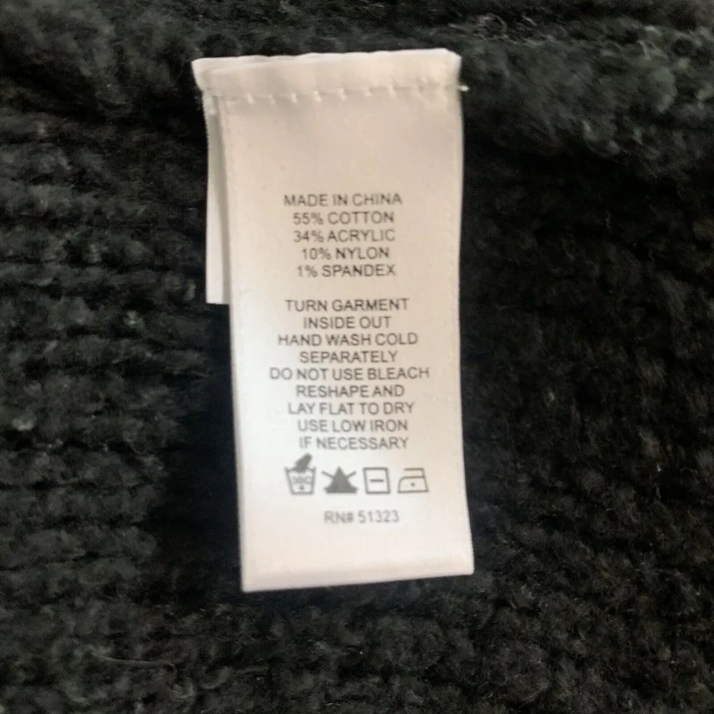 1 State Women Multicolor Stripe Multi Texture Pullover Sweater Size Medium - Image 5