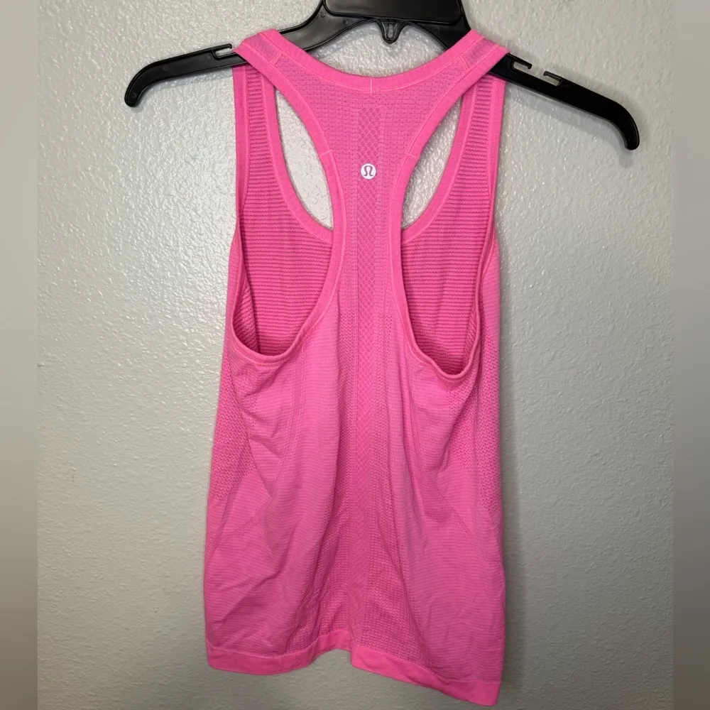 Lululemon Swiftly Tech Hot Pink Tank Top Size 6 - Image 3