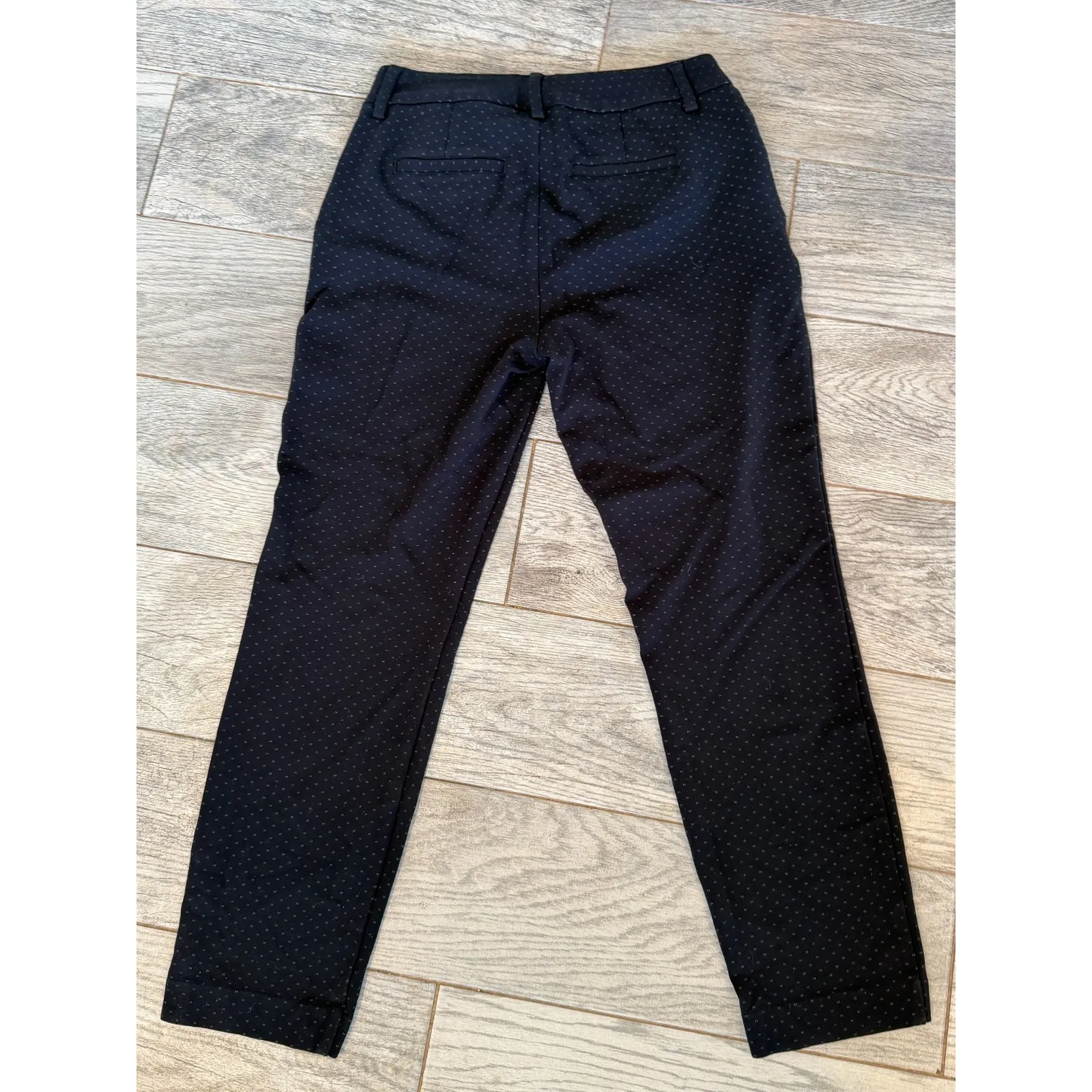 Cabi Pants 5679 Carriage Trouser Size 2 Navy Blue AOP Ankle Pant #5679 Knit - Image 2