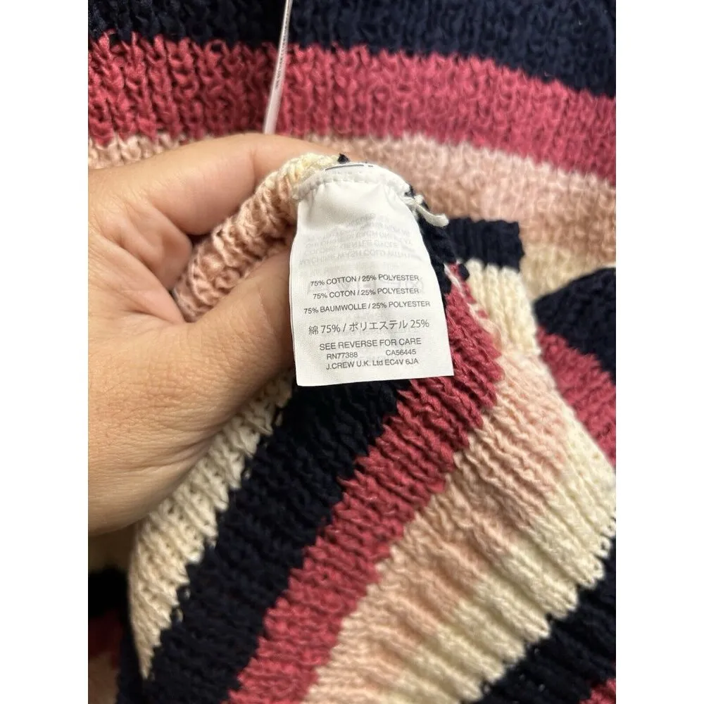 J. Crew Point Sur Women’s Sweater Striped Tank Top Knit Sleeveless‎ Size M New Pink Size M - Image 5