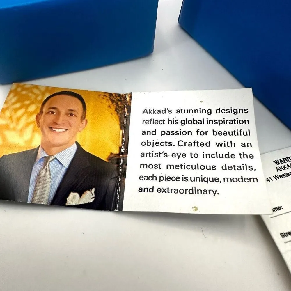 Akkad black rhinestone pear shaped cocktail Ring NWT - Image 9