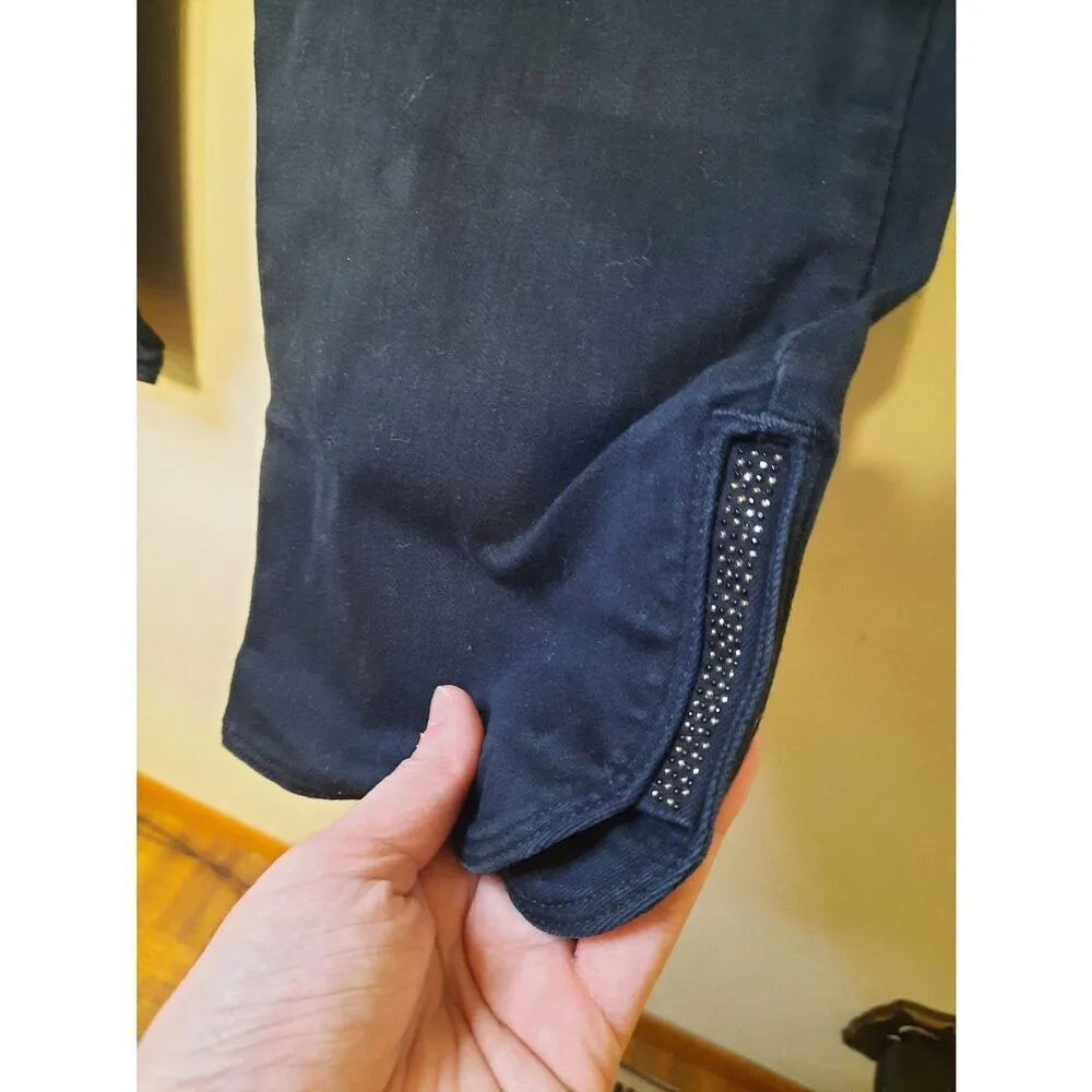 NYDJ Not Your Daughters Jeans Size 4 Black Capri Pants - Image 3