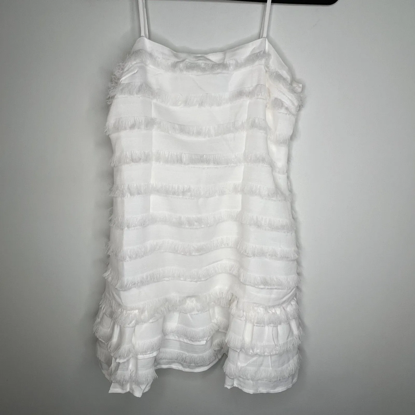 Princess Polly Molina White Mini Dress Size 4 - Image 2