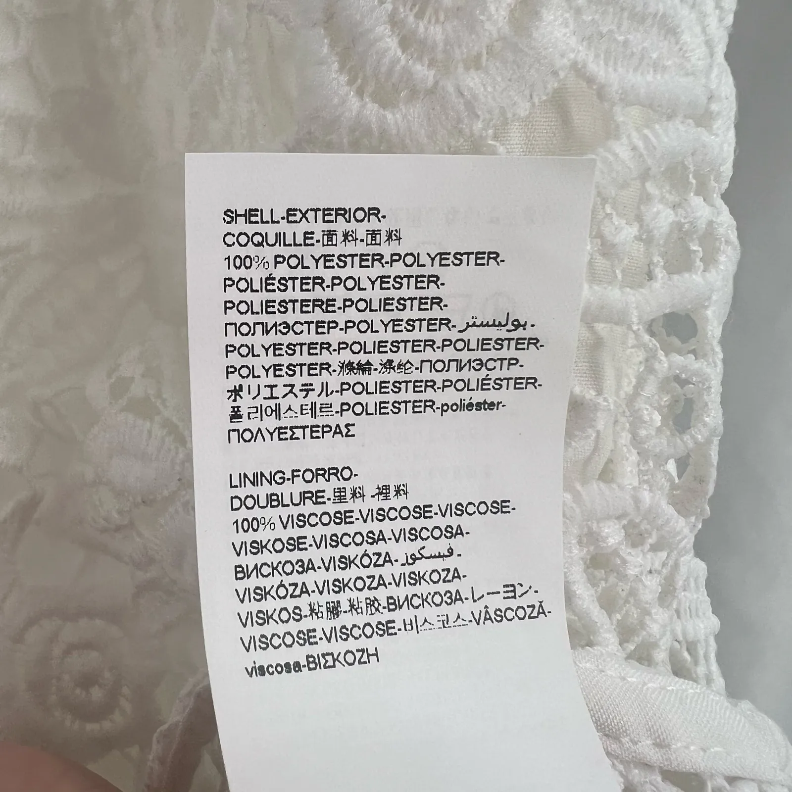 Desigual White Lace Butterfly‎ Embroidered Skirt Boho 38 EU / 4 US New - Image 8