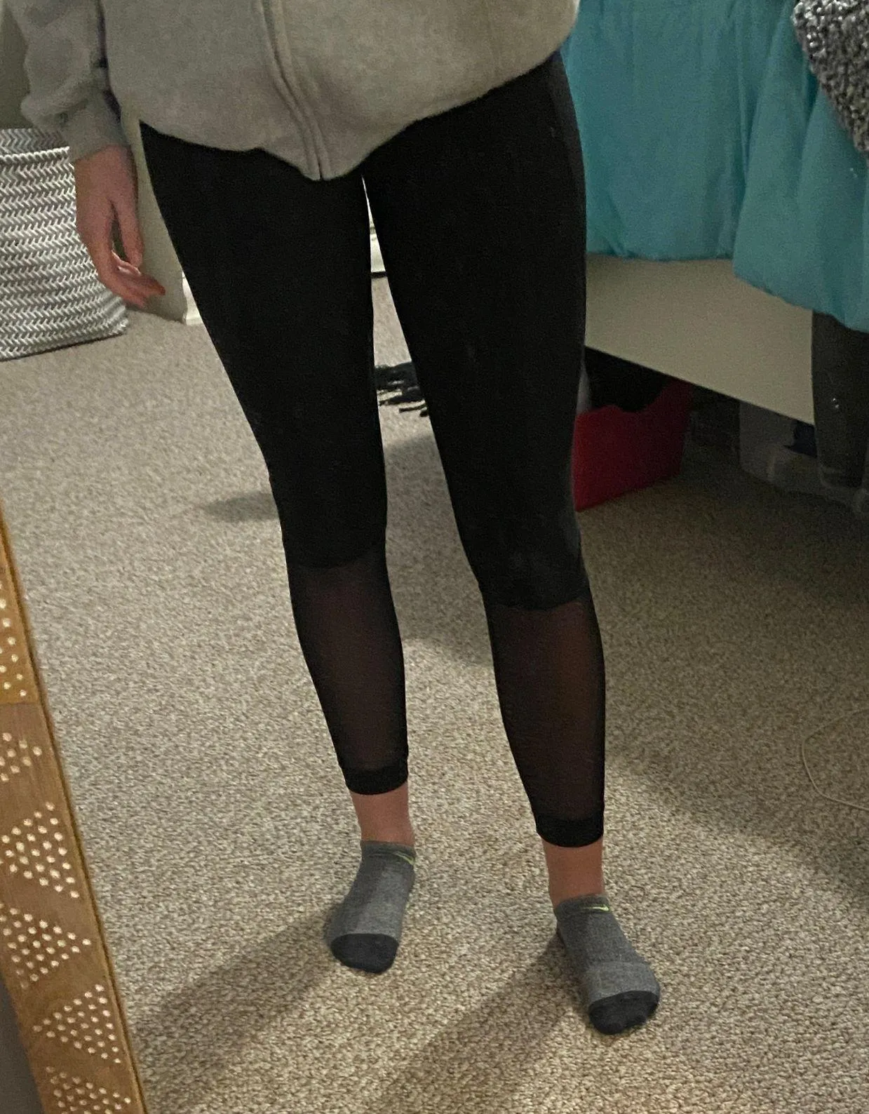 RBX Black Mesh Leggings - Image 2