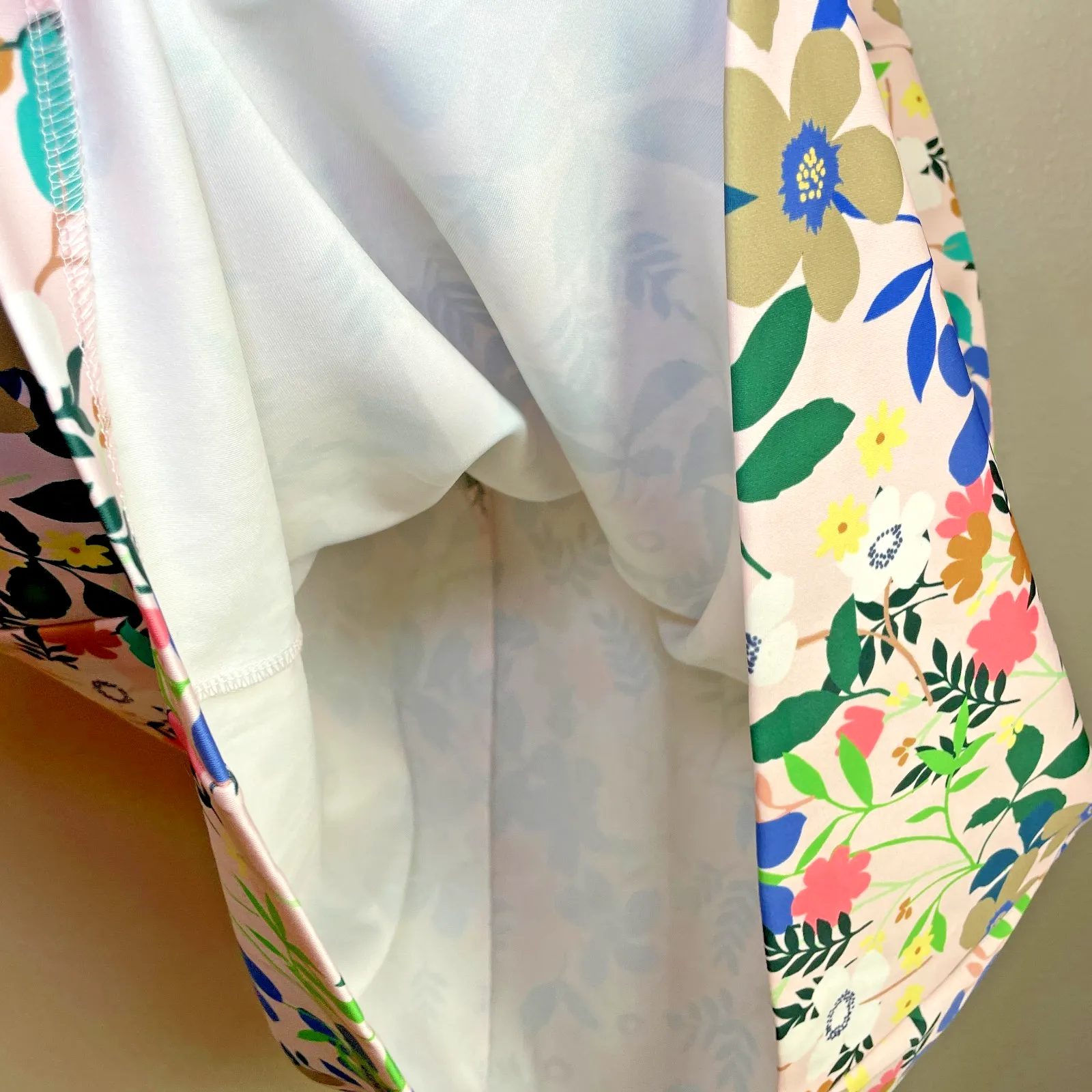 Eloquii Dress Size 16 Floral Fit and Flare Puff Sleeves Knee Length Avant Garde - Image 7