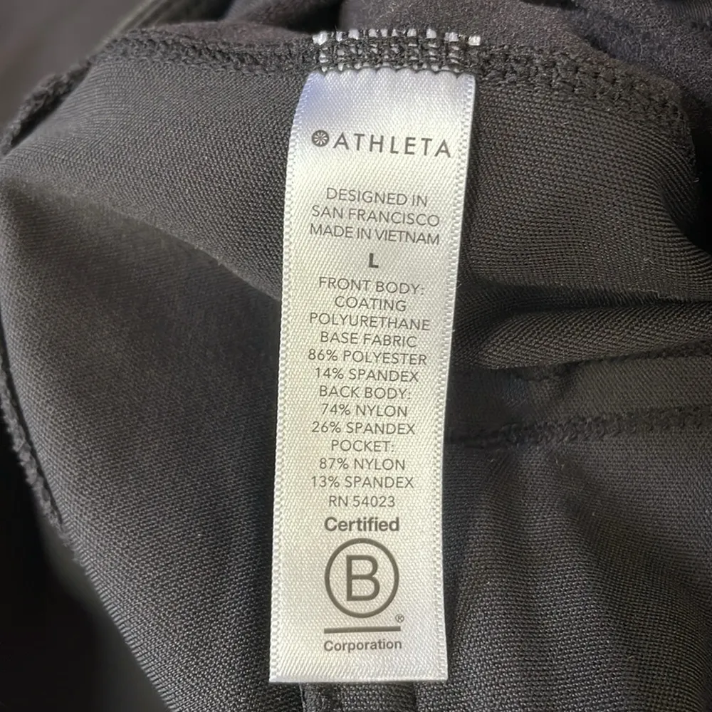 ATHLETA Delancey Shine Tight Legging High Rise Full Length 28.5” in Black Size L - Image 12