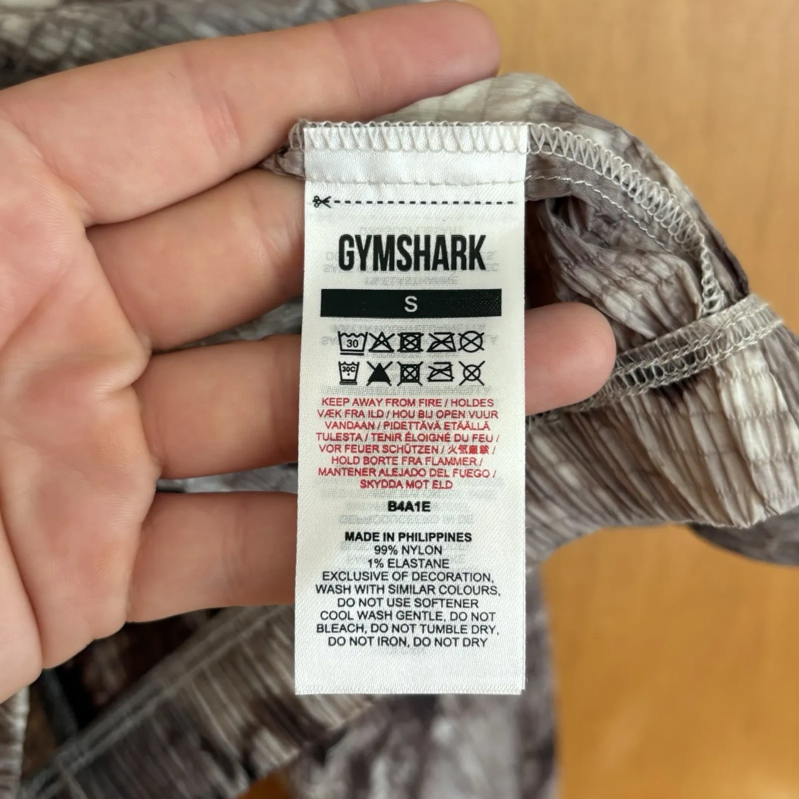 Gymshark‎ Elevate woven jacket Womens Small cement brown spray dye - Image 7