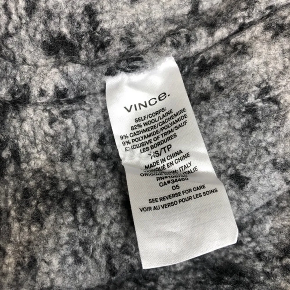 Vince Marled Wool Blend Belted Gray Coat - Image 6