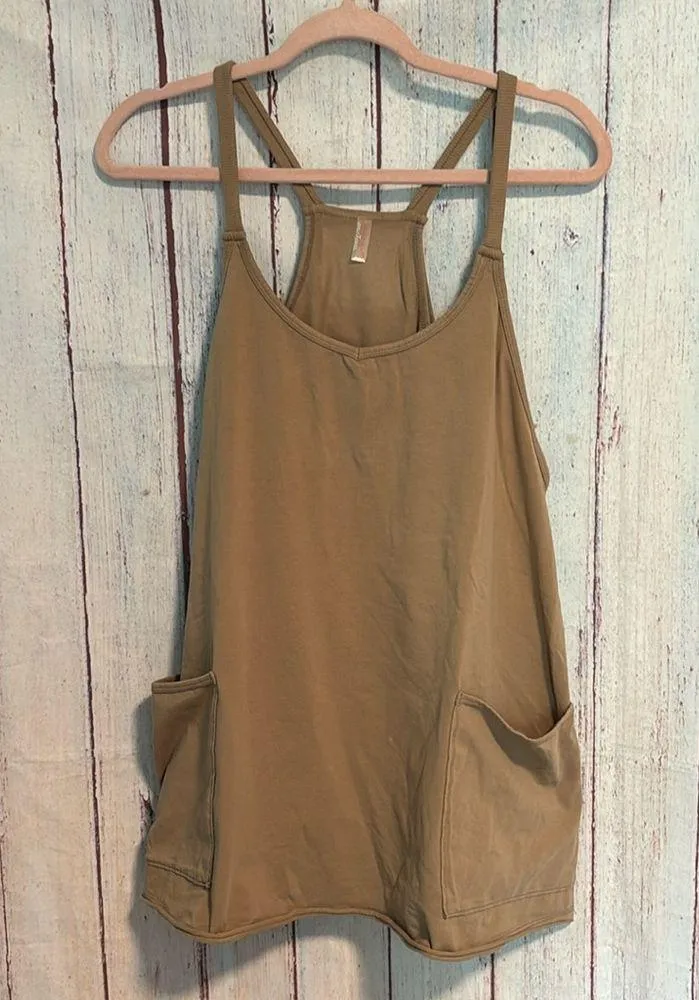 NWOT FP Movement Hot Shot Mini Dress Tan - Image 6