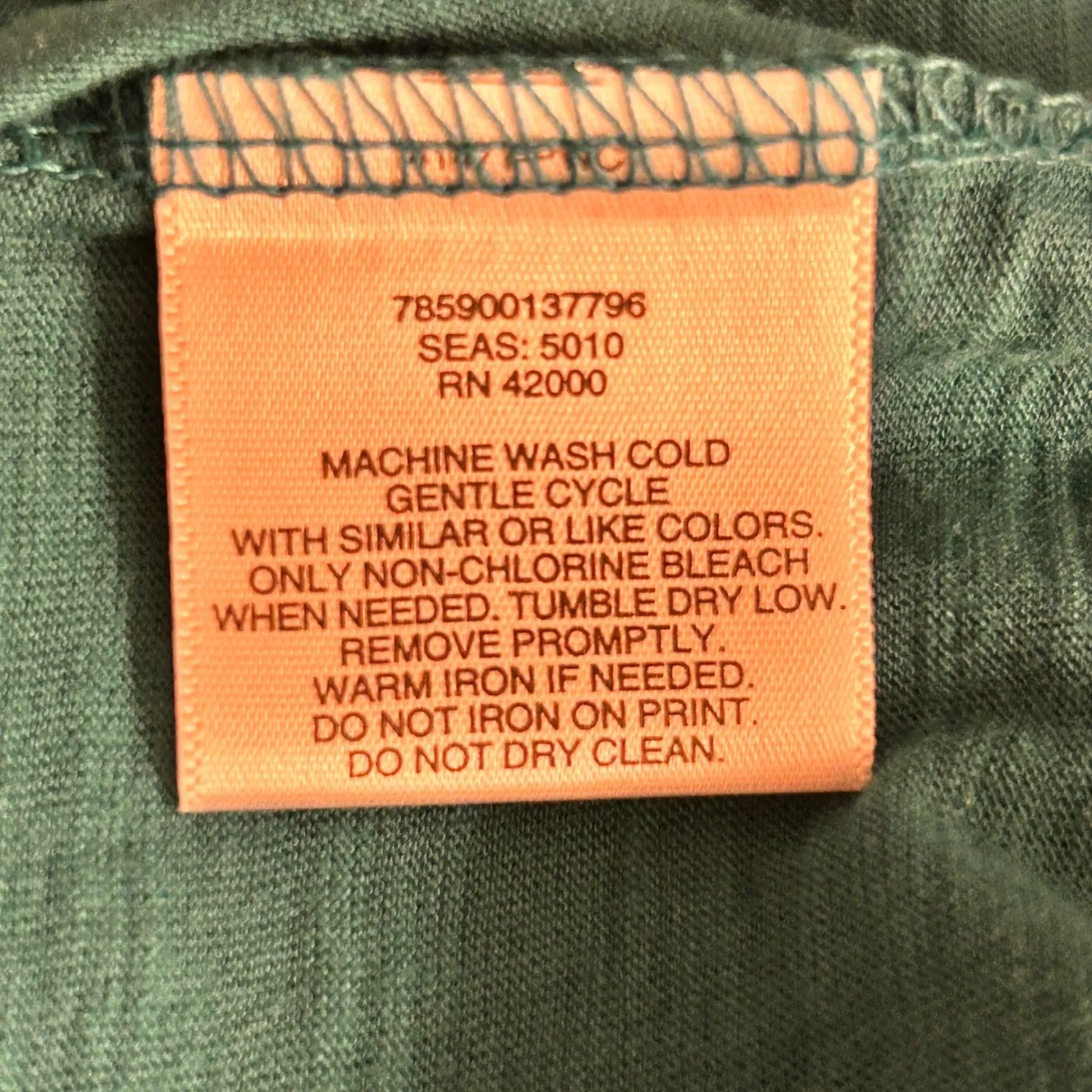 Route 66 Henley Large Teal - Image 8