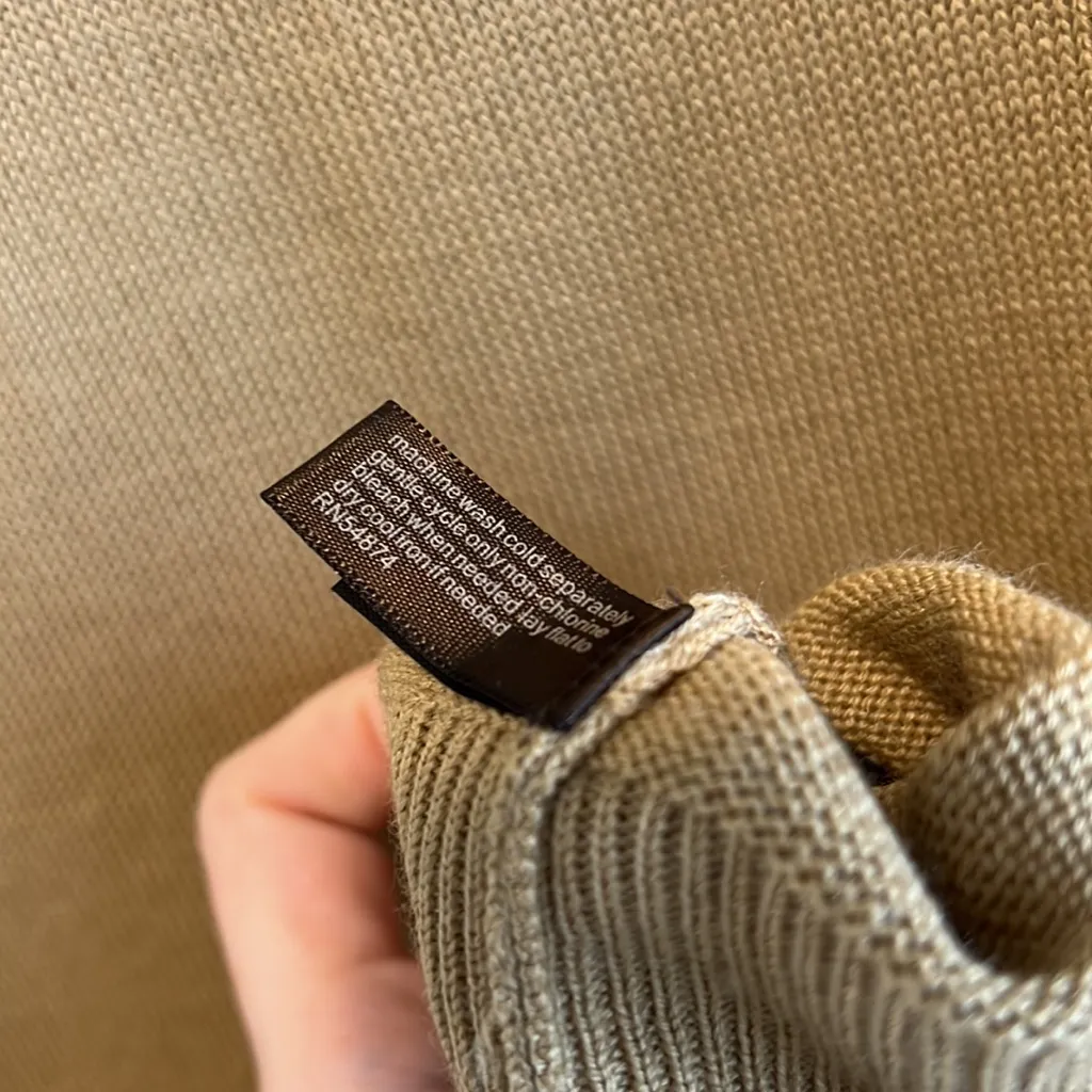 The Limited Merino Wool Button Shoulder Crew Spring Sweater, S - Image 8