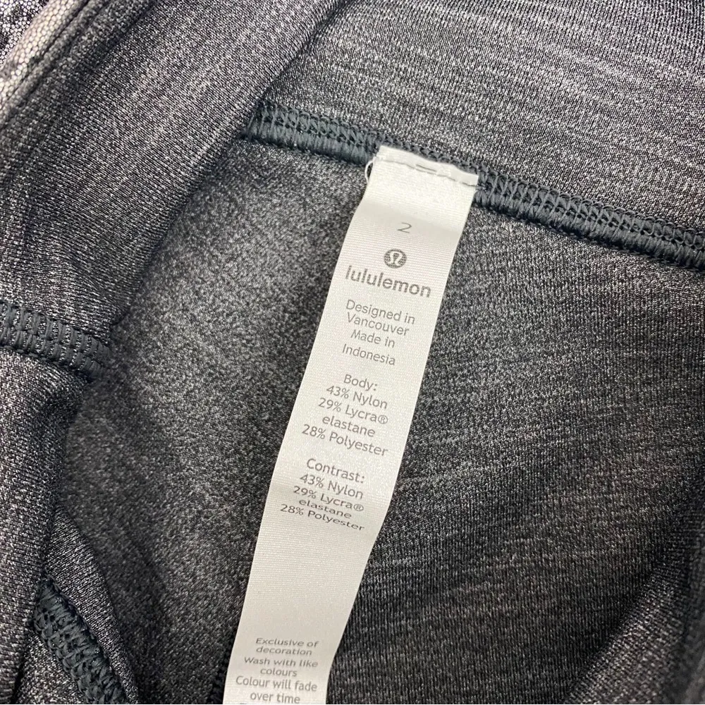 Lululemon  Wunder Under High Rise Tight Foil 28”: Heather Black / Crinkle Brindle - Image 14