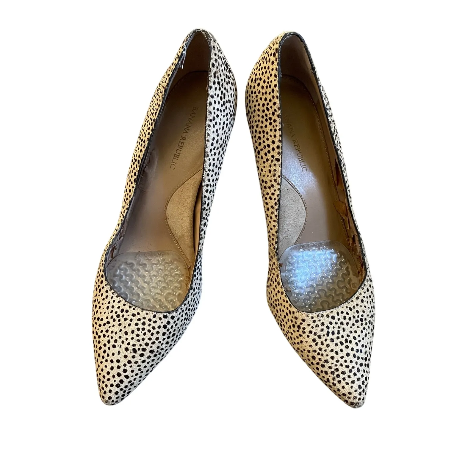 Banana Republic Heels sz 6 Cheetah Pointed Toe Pumps Corporate Chic Comfort Shoe - Image 12