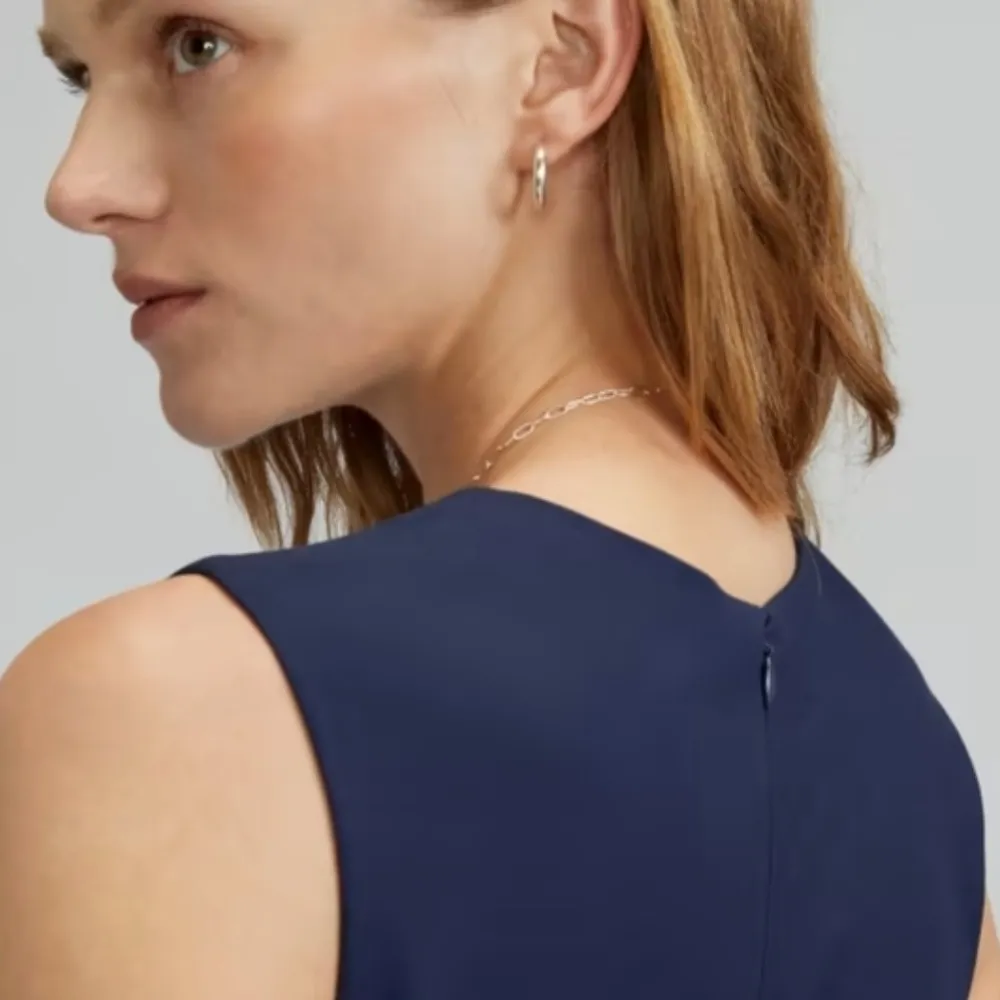 EVERLANE NWT The Structured Cotton Navy Business Casual Classic Pant Jumpsuit - Image 4