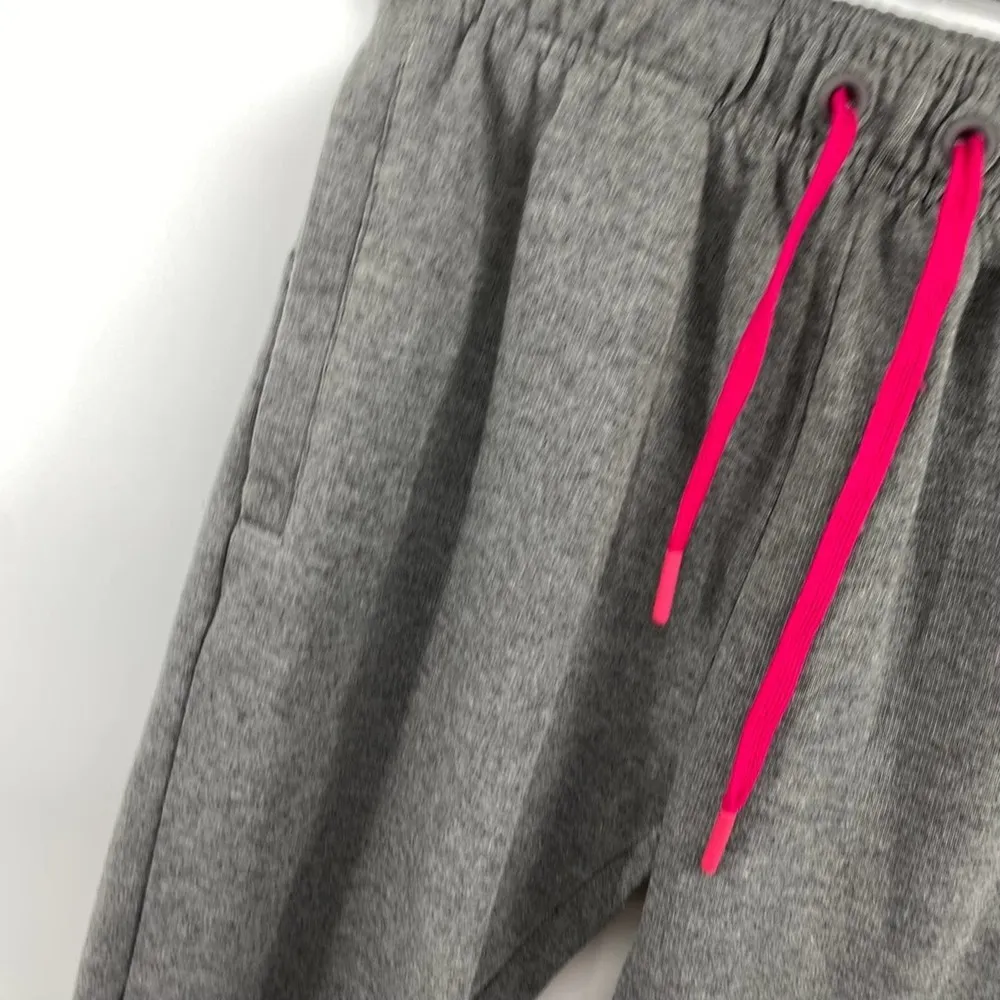 Gymshark Gray Pink Accent Jogger Sweatpants Athletic Active Pants Size Small - Image 6