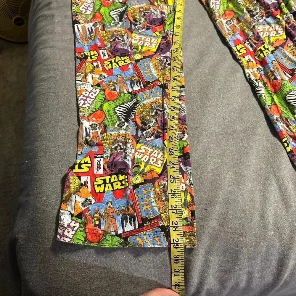Star Wars  pajama pants multicolor different comic book patterns size medium - Image 5