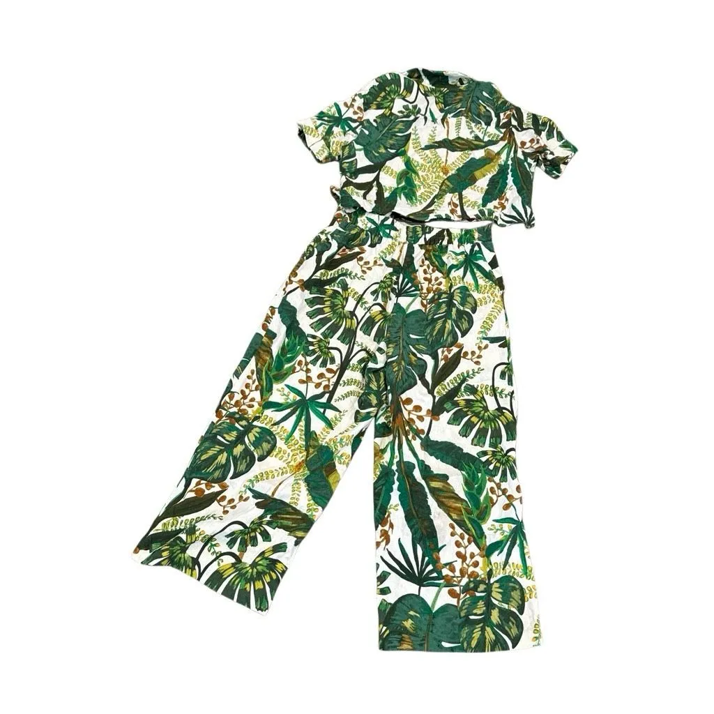Joie tropical linen blend two piece set size 8 - Image 7